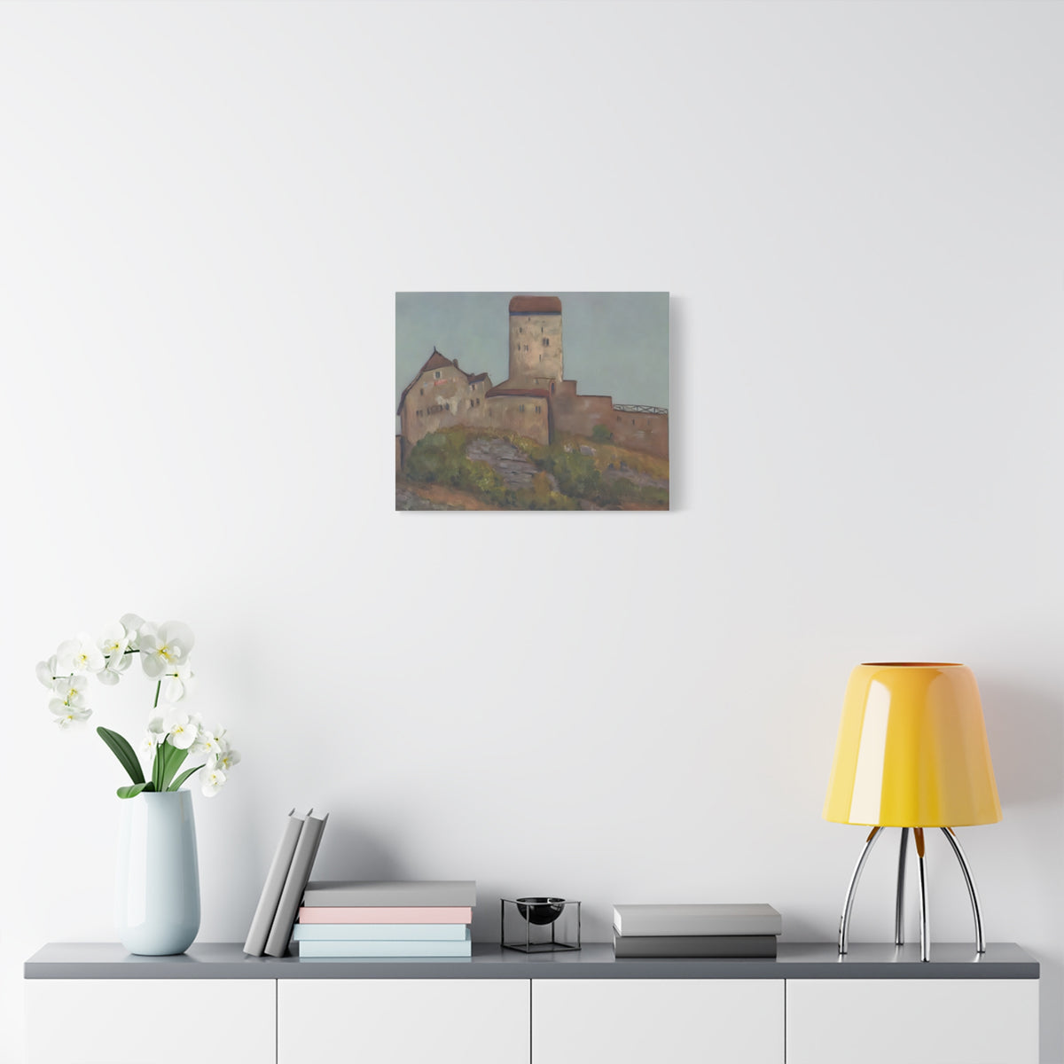 The quiet Majesty of Sargans Castle                      Painting Matte Canvas