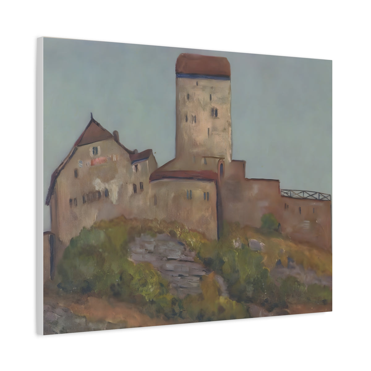 The quiet Majesty of Sargans Castle                      Painting Matte Canvas