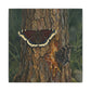 Tree Bark & Morning Cloak Butterfly Matte Canvas Wall Art – Nature-Inspired Stretched Canvas