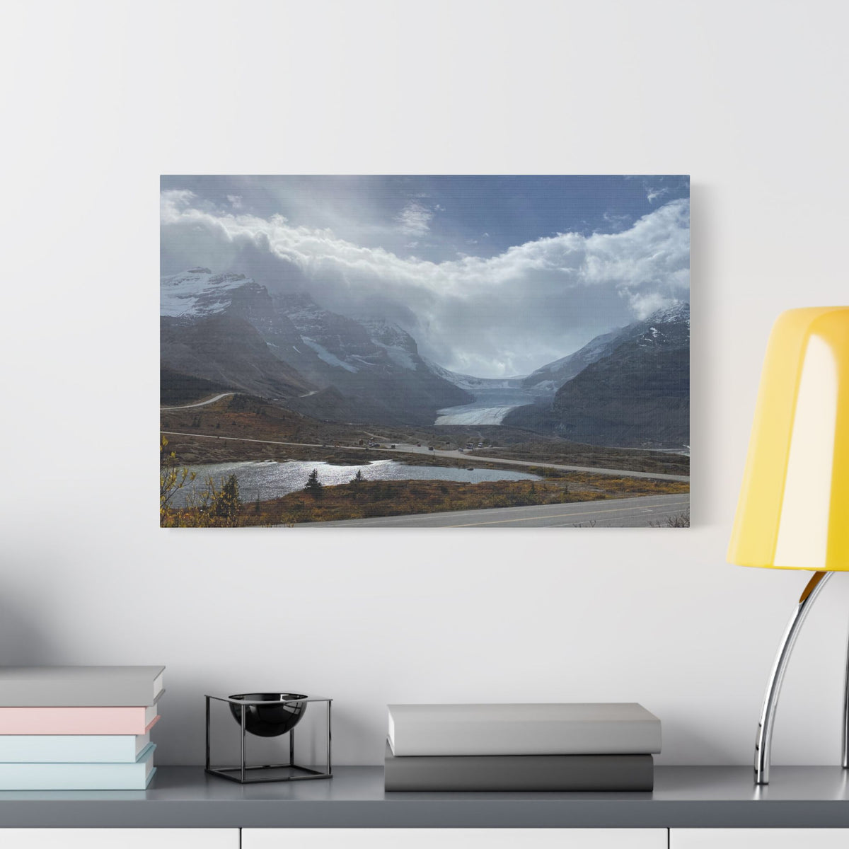 Ancient Roots and Ice Giants: The Athabasca Glacier                     Satin Canvas