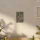 Monarch Butterfly on Pink Milkweed — Matte Stretched Canvas Wall Art