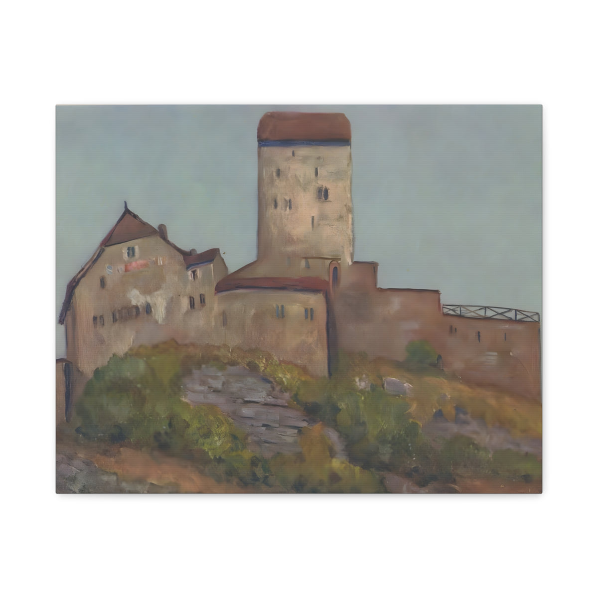 The quiet Majesty of Sargans Castle                      Painting Matte Canvas
