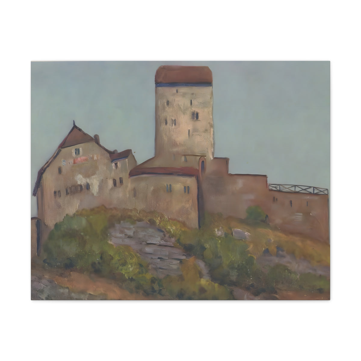 The quiet Majesty of Sargans Castle                      Painting Matte Canvas