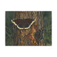 Tree Bark & Morning Cloak Butterfly Matte Canvas Wall Art – Nature-Inspired Stretched Canvas
