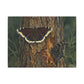 Tree Bark & Morning Cloak Butterfly Matte Canvas Wall Art – Nature-Inspired Stretched Canvas