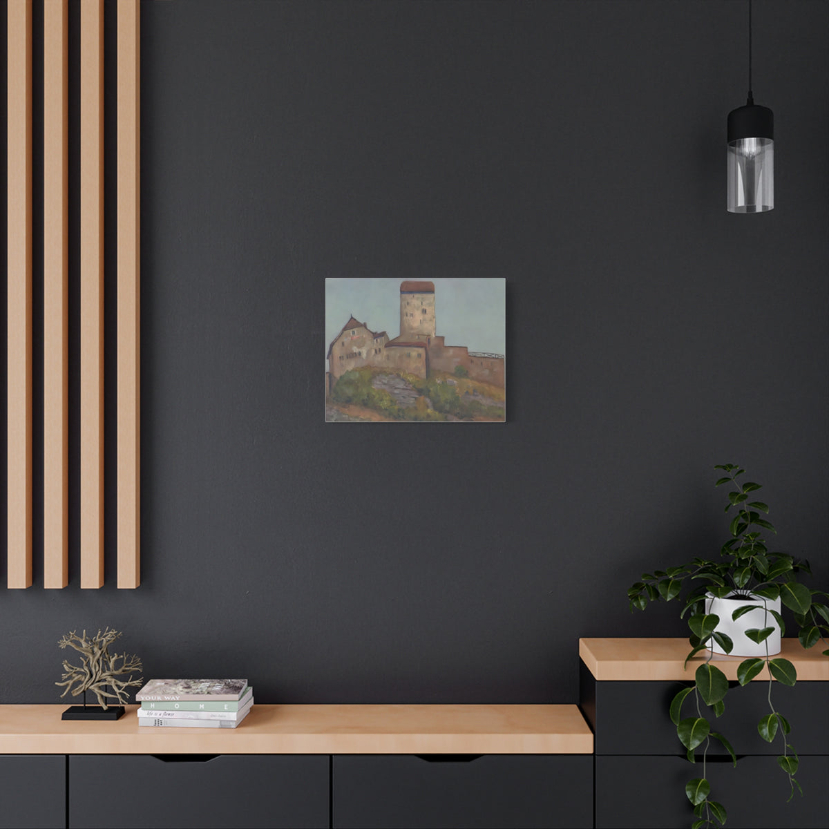 The quiet Majesty of Sargans Castle                      Painting Matte Canvas