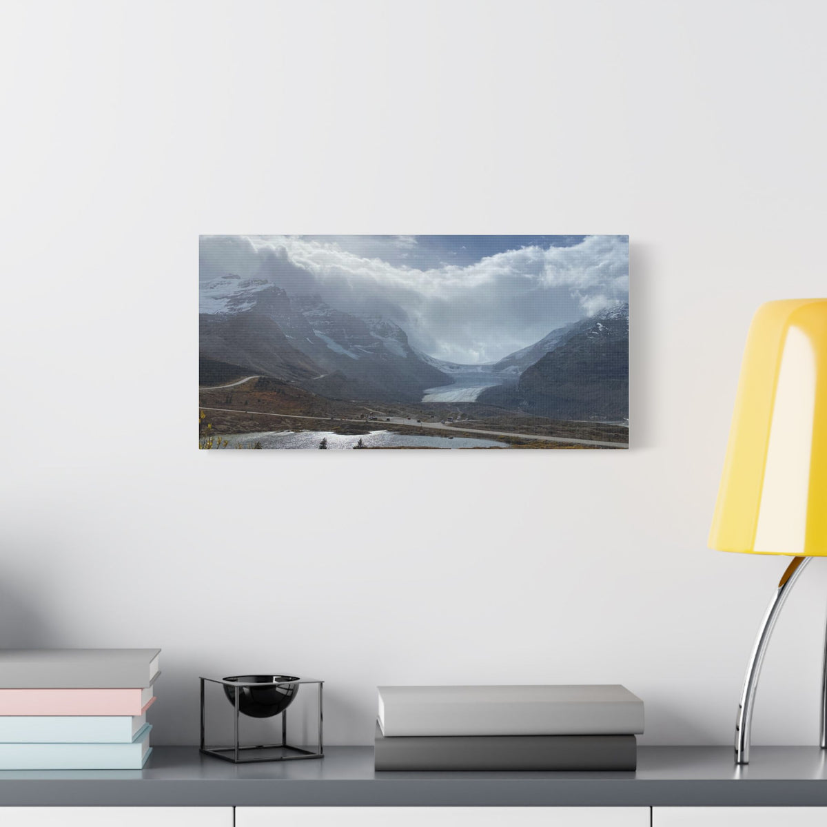 Ancient Roots and Ice Giants: The Athabasca Glacier                     Satin Canvas