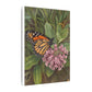 Monarch Butterfly on Pink Milkweed — Matte Stretched Canvas Wall Art