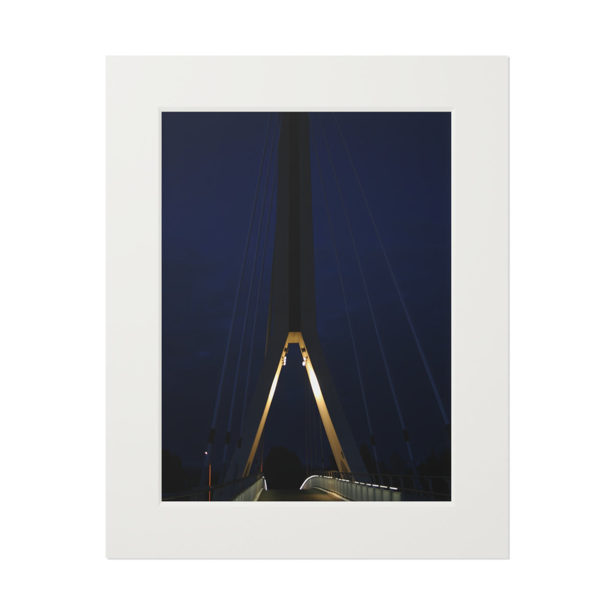 Gateway to the Capital : The Juno Beach Memorial Bridge                Photo Fine Art Print Passepartout Frame