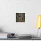 Tree Bark & Morning Cloak Butterfly Matte Canvas Wall Art – Nature-Inspired Stretched Canvas