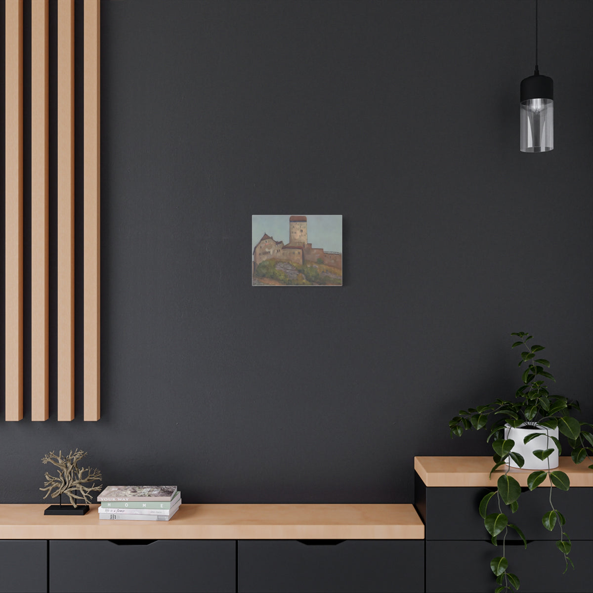The quiet Majesty of Sargans Castle                      Painting Matte Canvas
