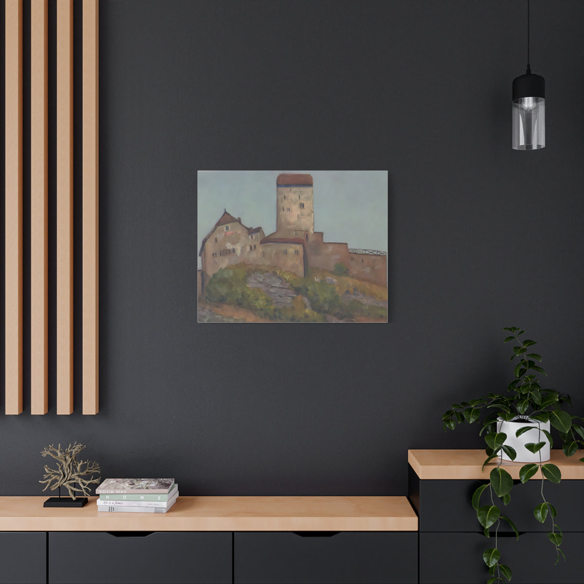 The quiet Majesty of Sargans Castle                      Painting Matte Canvas