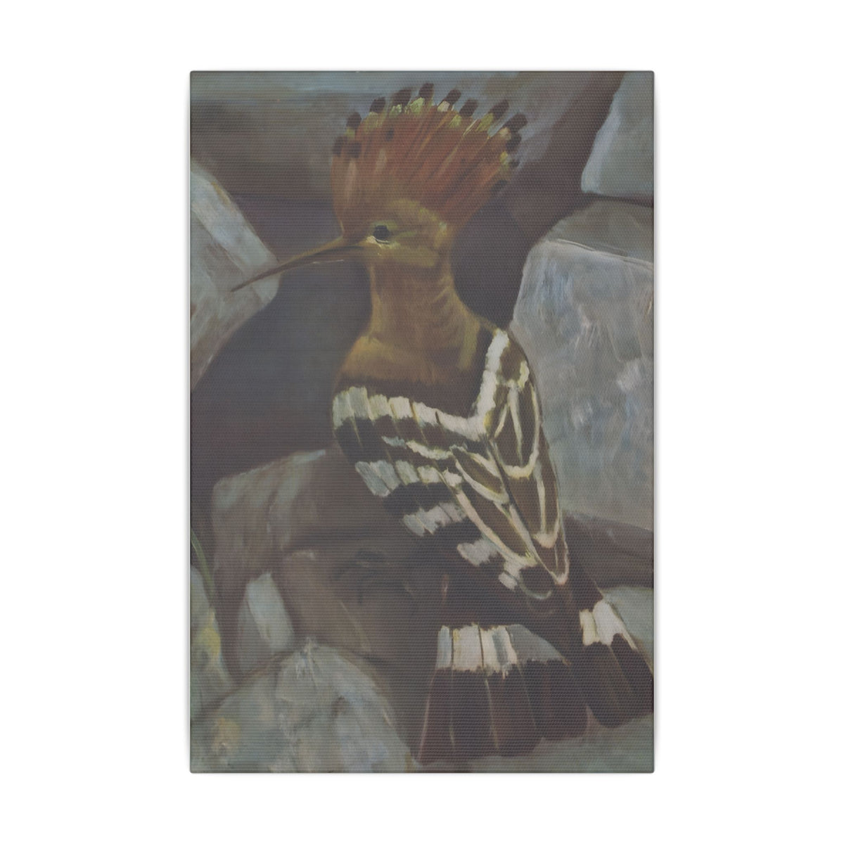 The Hoopoe' s Perch        Matte Canvas Print — Stretched Wall Art