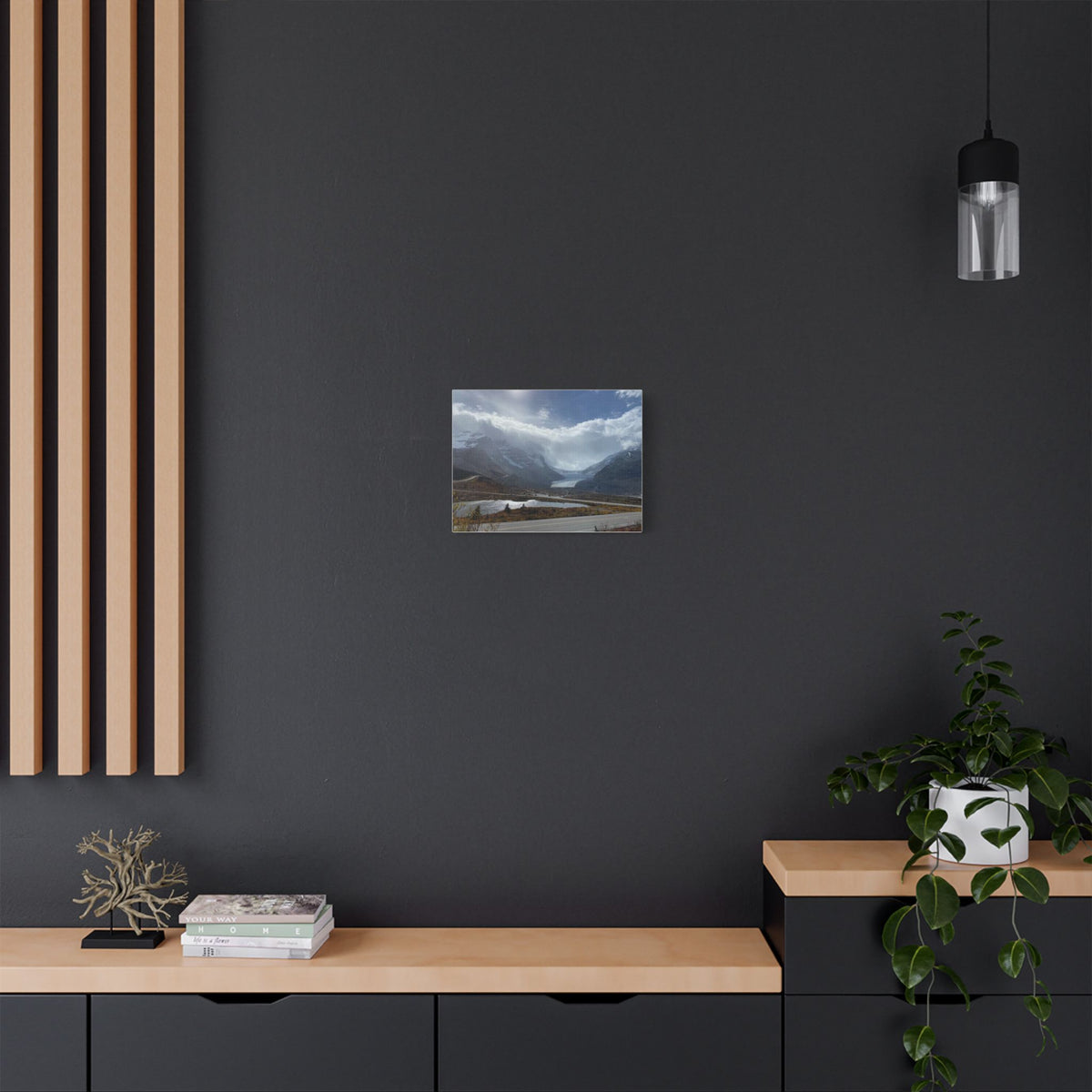 Ancient Roots and Ice Giants: The Athabasca Glacier                     Satin Canvas