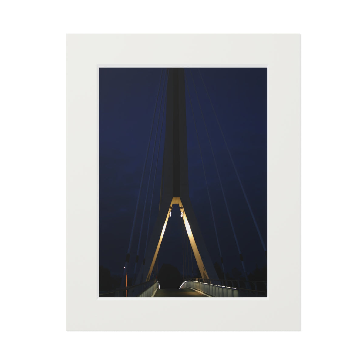 Gateway to the Capital : The Juno Beach Memorial Bridge                Photo Fine Art Print Passepartout Frame