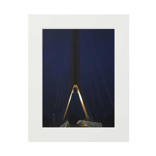 Gateway to the Capital : The Juno Beach Memorial Bridge                Photo Fine Art Print Passepartout Frame