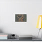 Tree Bark & Morning Cloak Butterfly Matte Canvas Wall Art – Nature-Inspired Stretched Canvas
