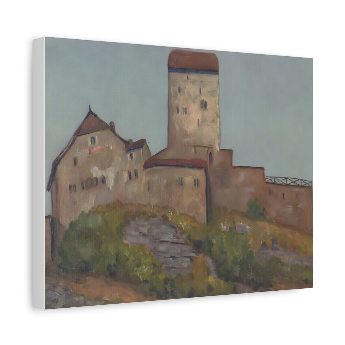 The quiet Majesty of Sargans Castle                      Painting Matte Canvas